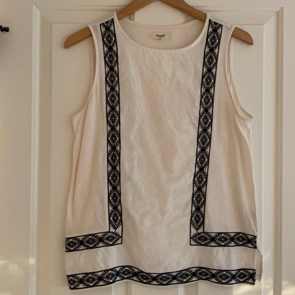 Madewell embroidered tank top